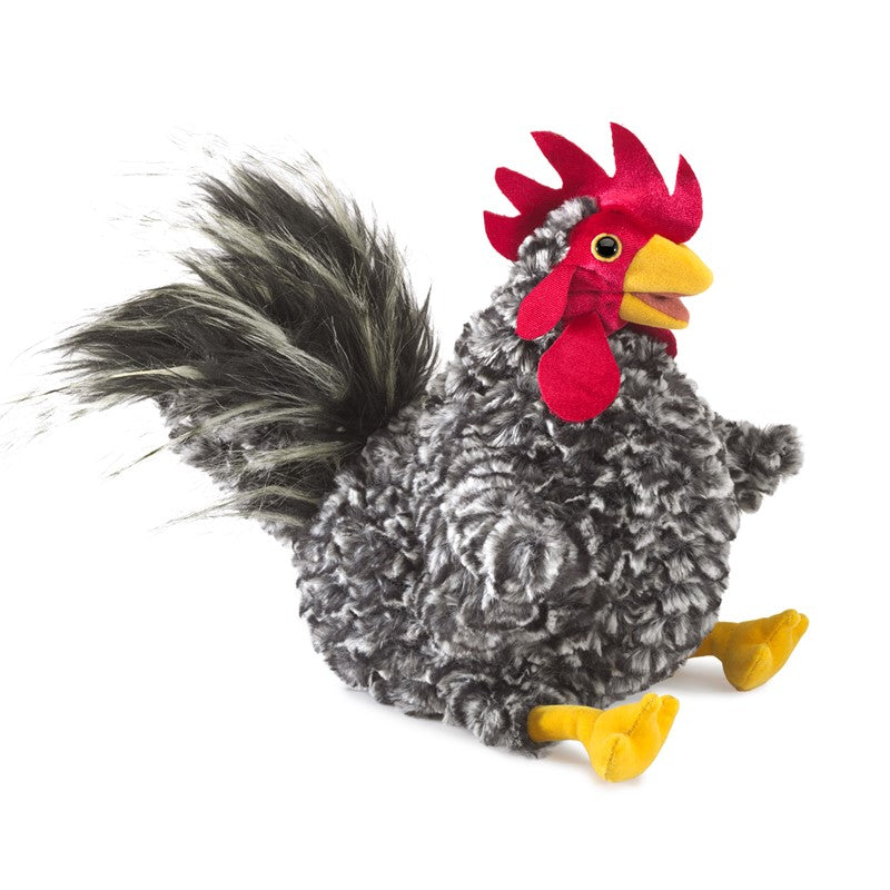 Folkmanis Puppets - Barred Rock Rooster-Mountain Baby