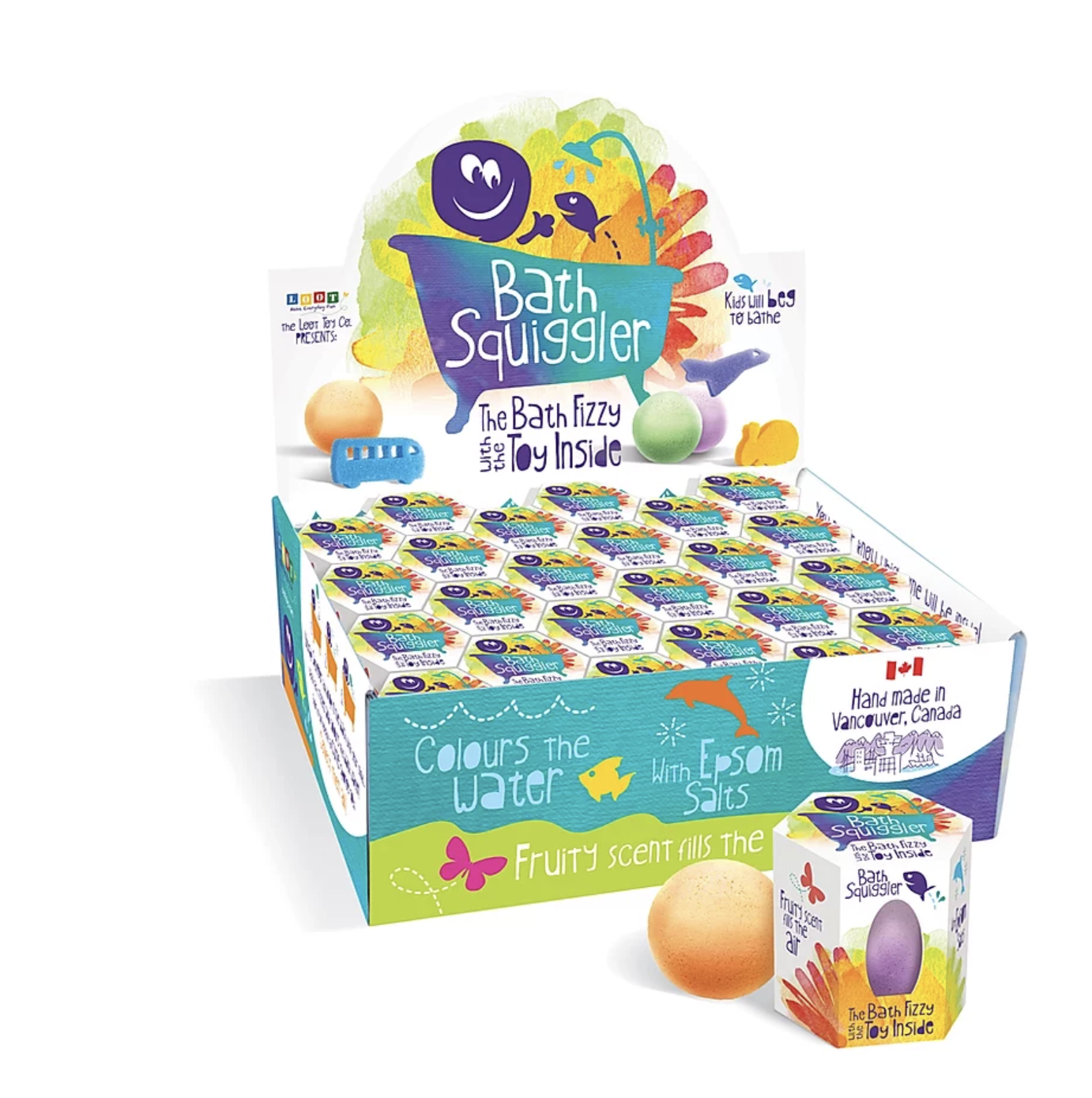 Loot Toy Co. Bath Squigglers Bath Bomb - 1pk-Mountain Baby