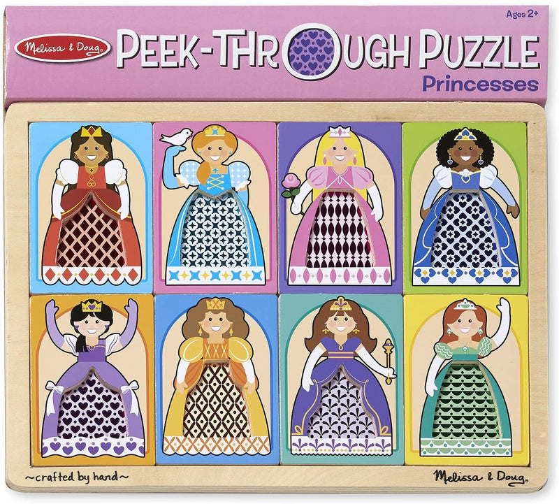 Melissa & Doug Puzzle - Peek Through 8pc - Princess-Mountain Baby
