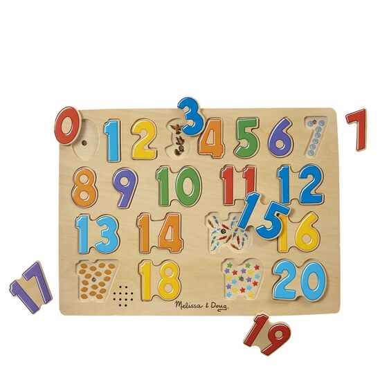 Melissa & Doug Puzzle - Sound 21pc - Numbers-Mountain Baby