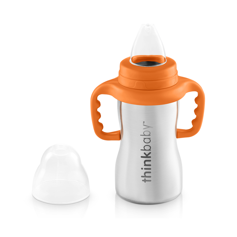 ThinkBaby Sippy Cup of Steel - Orange-Mountain Baby