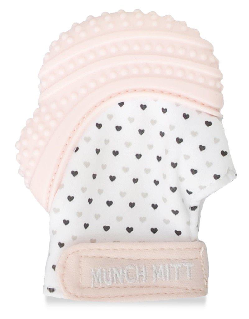 Malarkey Kids Munch Mitt - Pink Hearts-Mountain Baby