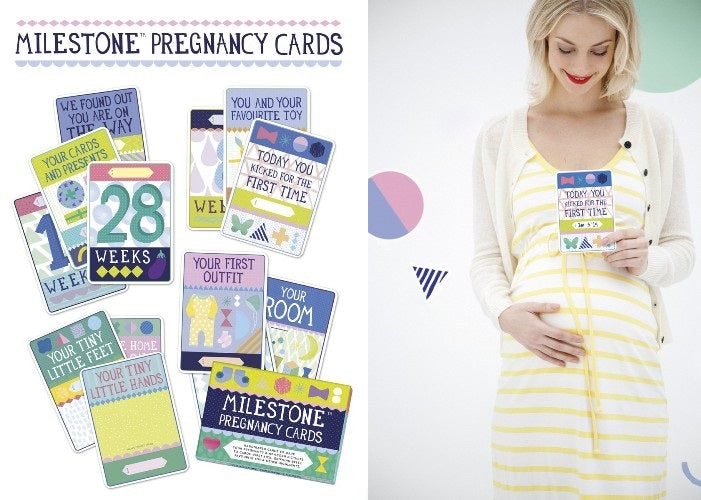 Milestone Pregnancy Event Cards-Mountain Baby
