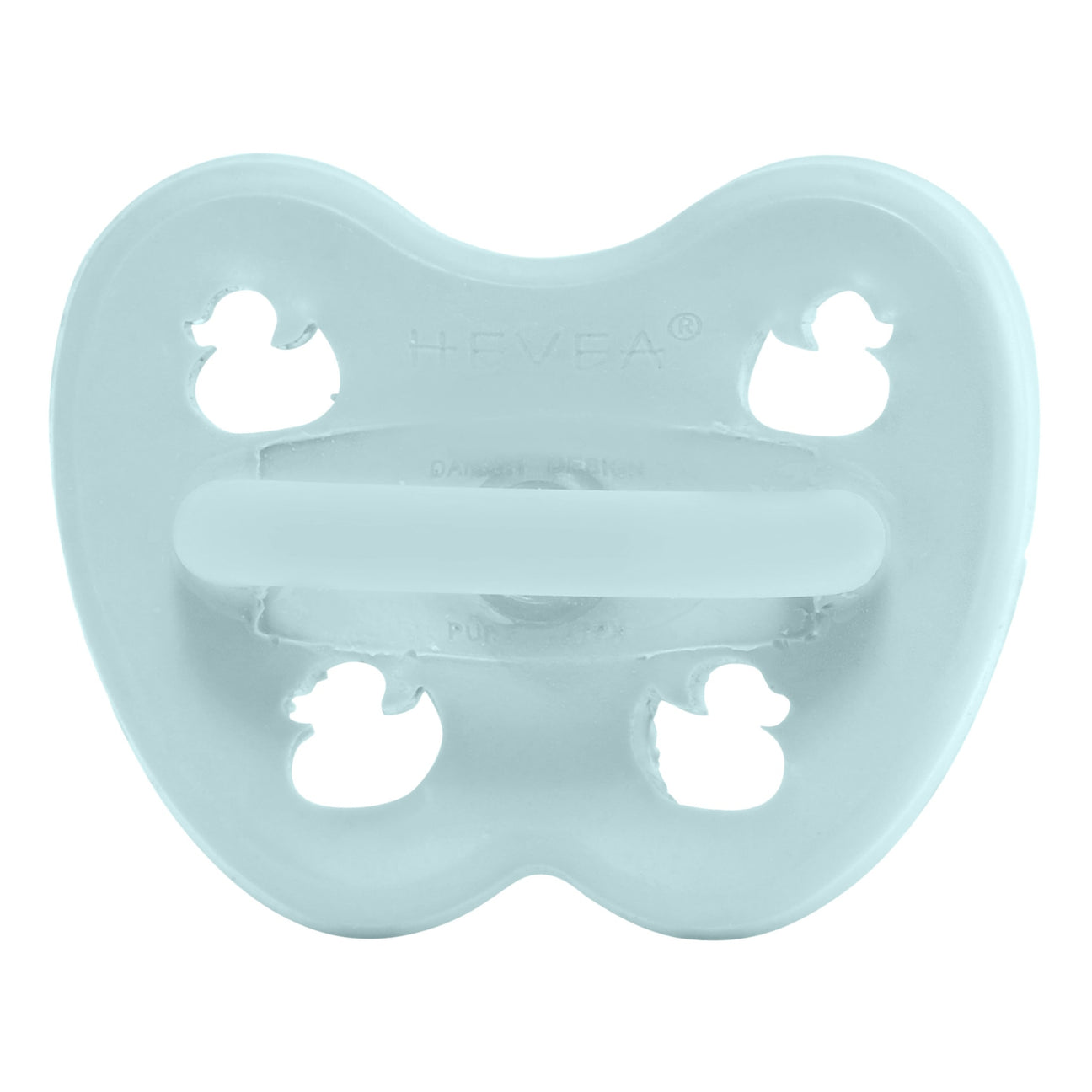 Hevea Soother Pacifier - Round - 0-3M - Baby Blue-Mountain Baby