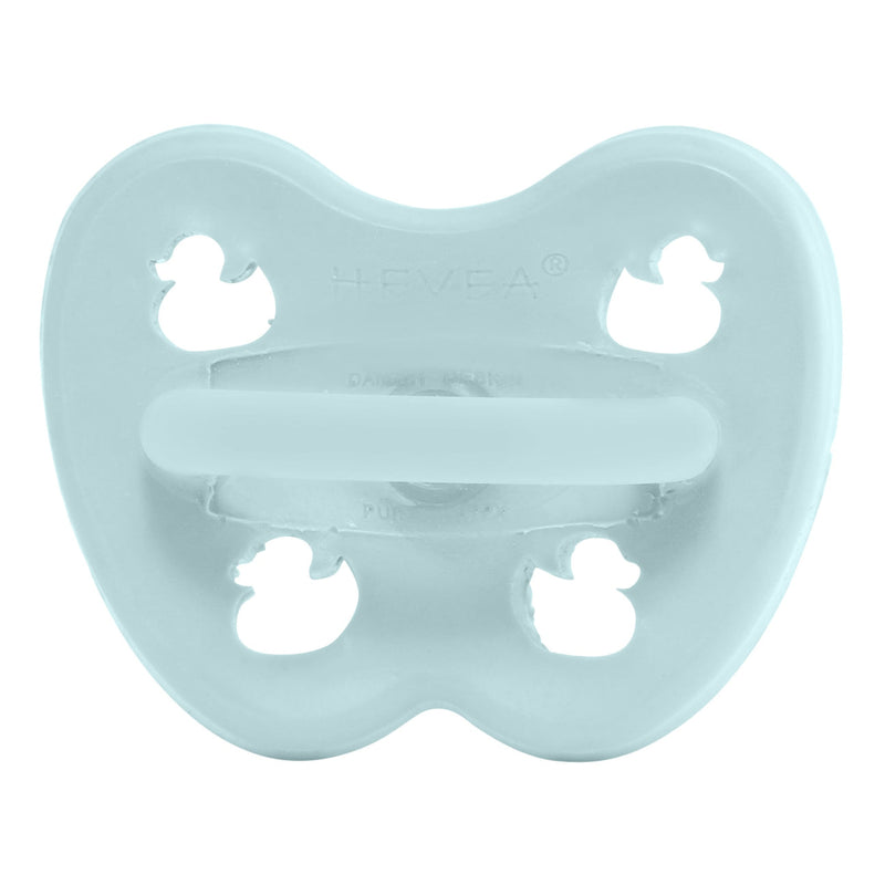 Hevea Soother Pacifier - Round - 0-3M - Baby Blue-Mountain Baby
