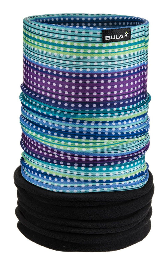 Bula Neck Gaiter - Microfleece - Dots Blue-Mountain Baby