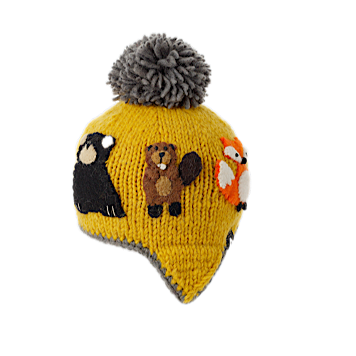 Ambler Kids Toque - Canuck - Cyber Yellow-Mountain Baby