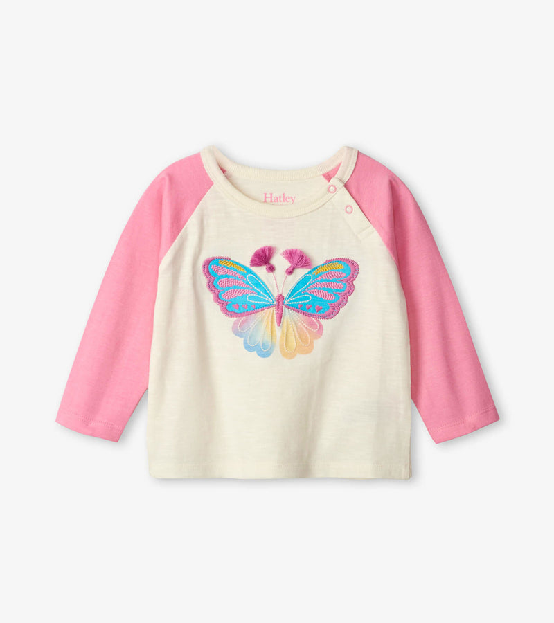 Hatley Baby L/S T-Shirt - Butterfly Raglan-Mountain Baby