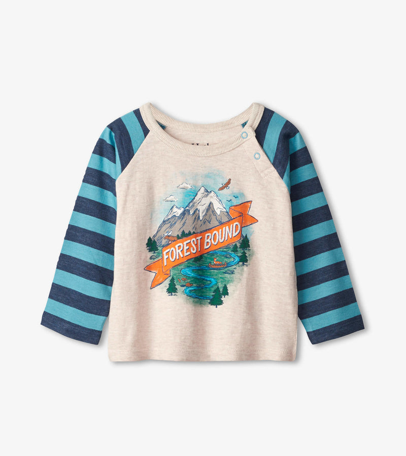 Hatley Baby L/S T-Shirt - Forest Bound Raglan-Mountain Baby