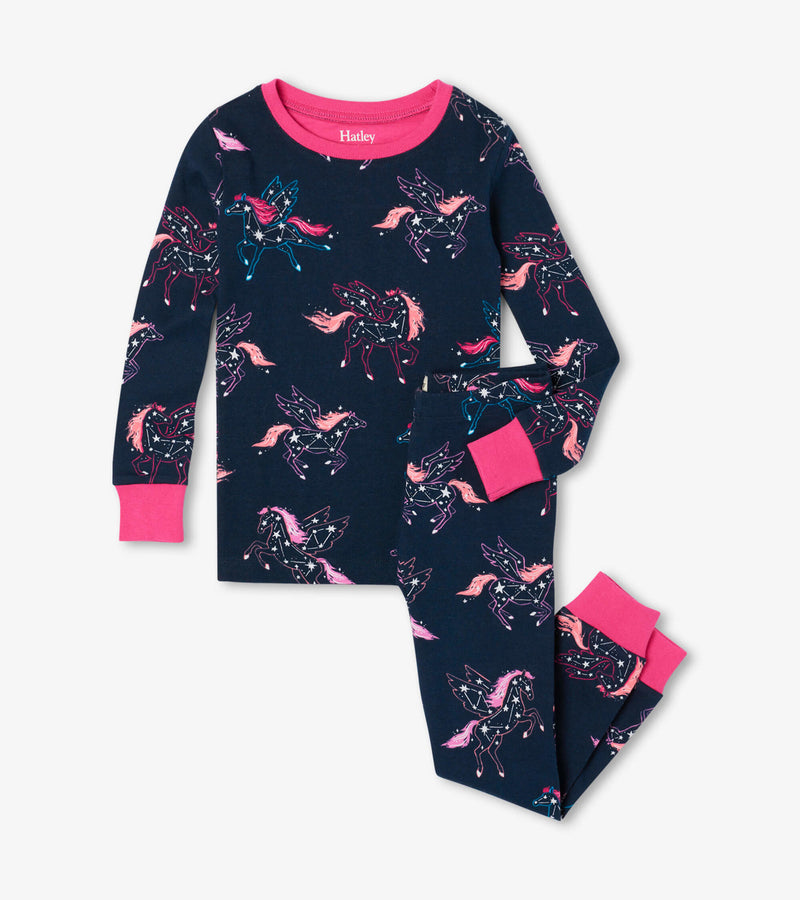 Hatley Organic Cotton Pajama Set - Pegasus Constellations-Mountain Baby