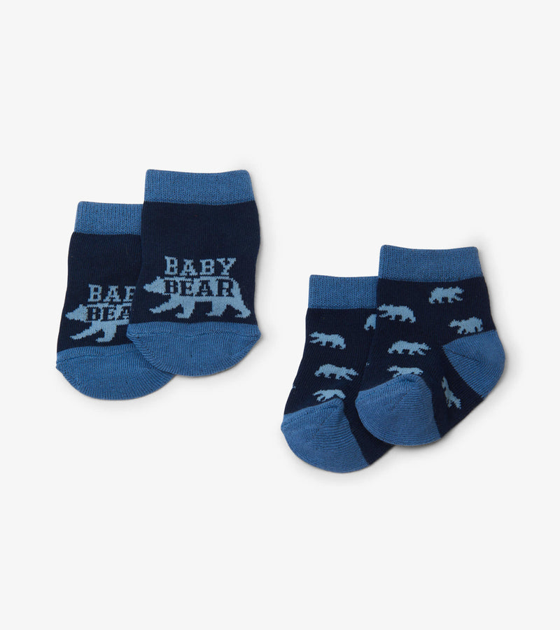 Little Blue House Baby Sock 2 Pack - Baby Bear Blue-Mountain Baby