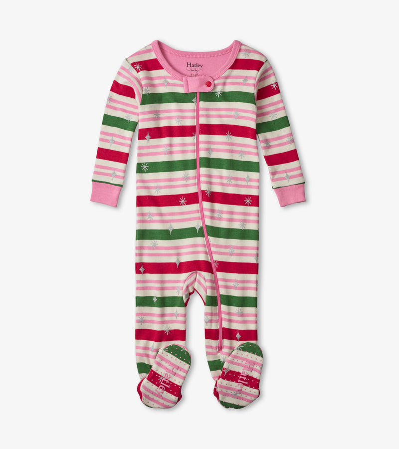Hatley Baby Cotton Footed Coverall - Candy Stripes-Mountain Baby