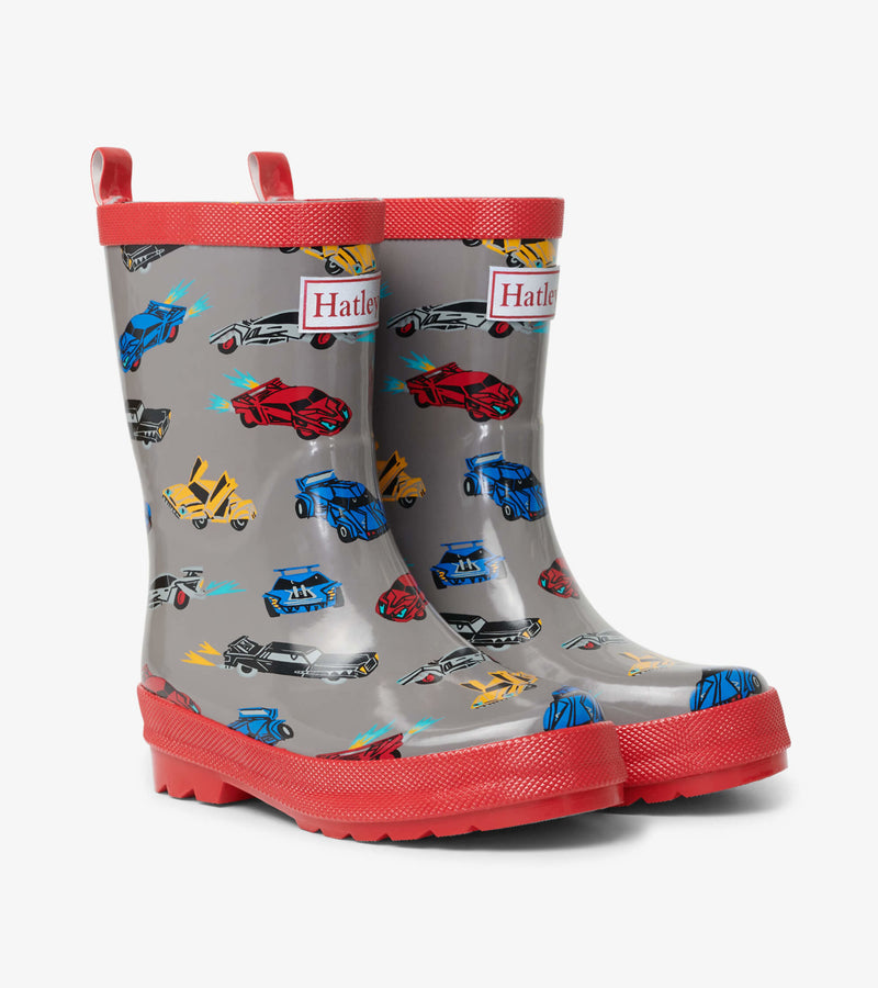 Hatley Rain Boots - Shiny Cars-Mountain Baby