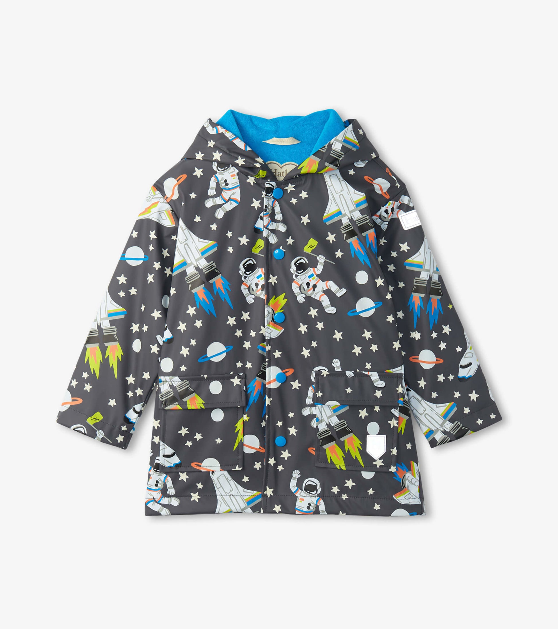 Hatley Splash Raincoat - Colour Changing - Outer Space-Mountain Baby