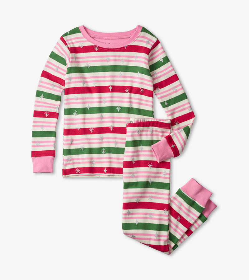 Hatley Cotton Pajama Set - Candy Stripes-Mountain Baby
