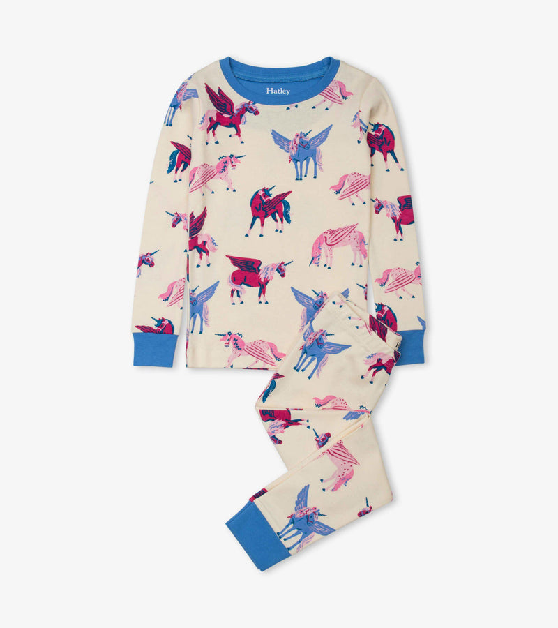 Hatley Organic Cotton Pajama Set - Mystical Unicorns-Mountain Baby