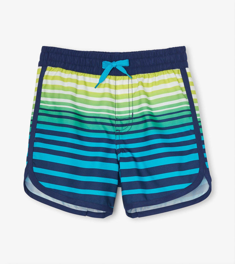 Hatley Swim Shorts - Cool Stripes-Mountain Baby