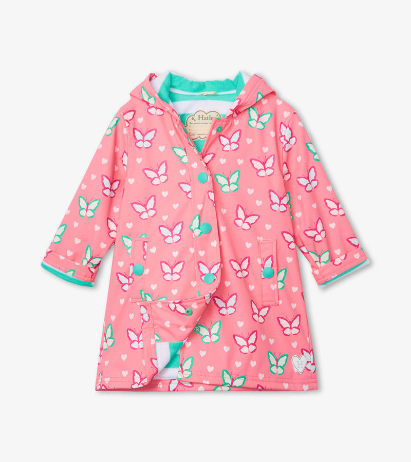 Hatley Splash Raincoat - Colour Changing - Dainty Butterflies-Mountain Baby