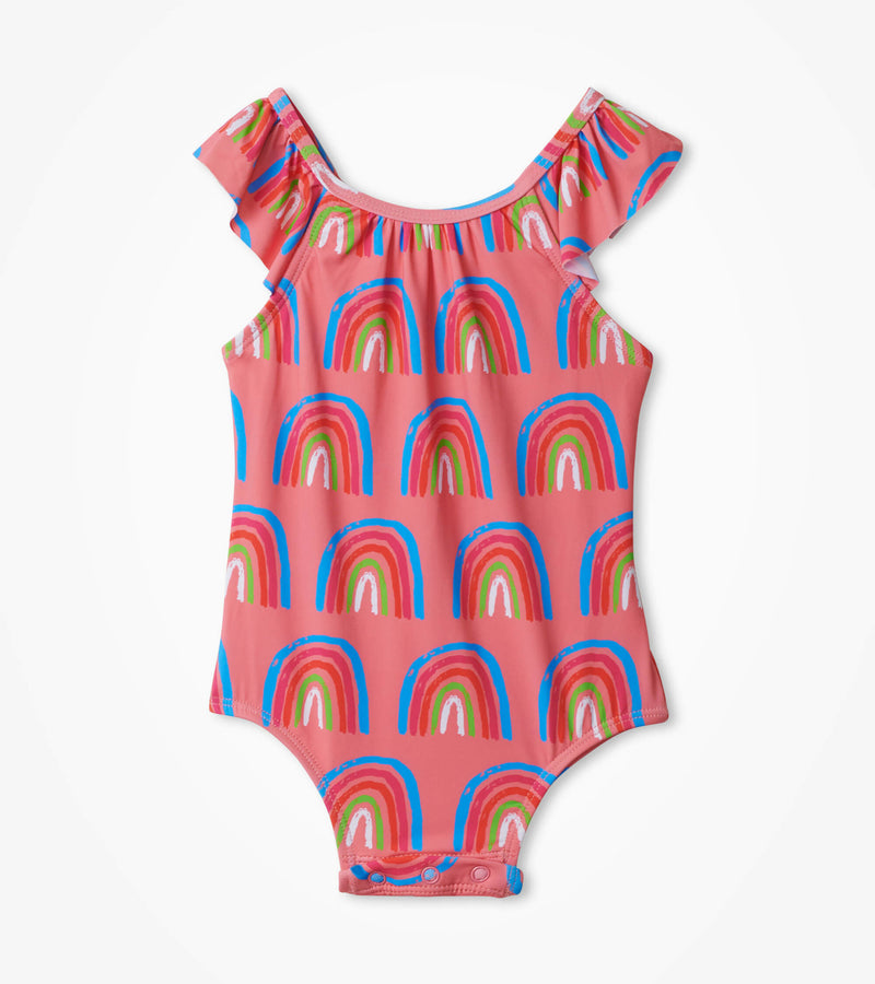 Hatley Baby Swimsuit - Lucky Rainbows Ruffle-Mountain Baby