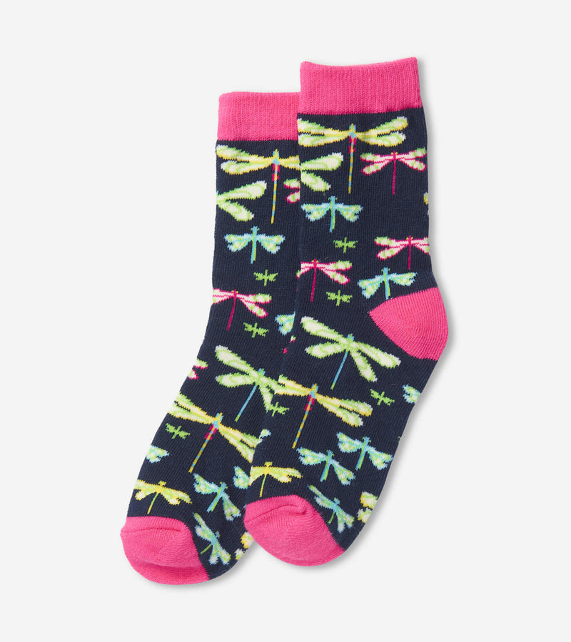 Little Blue House Kids Crew Sock - Dragonflies-Mountain Baby