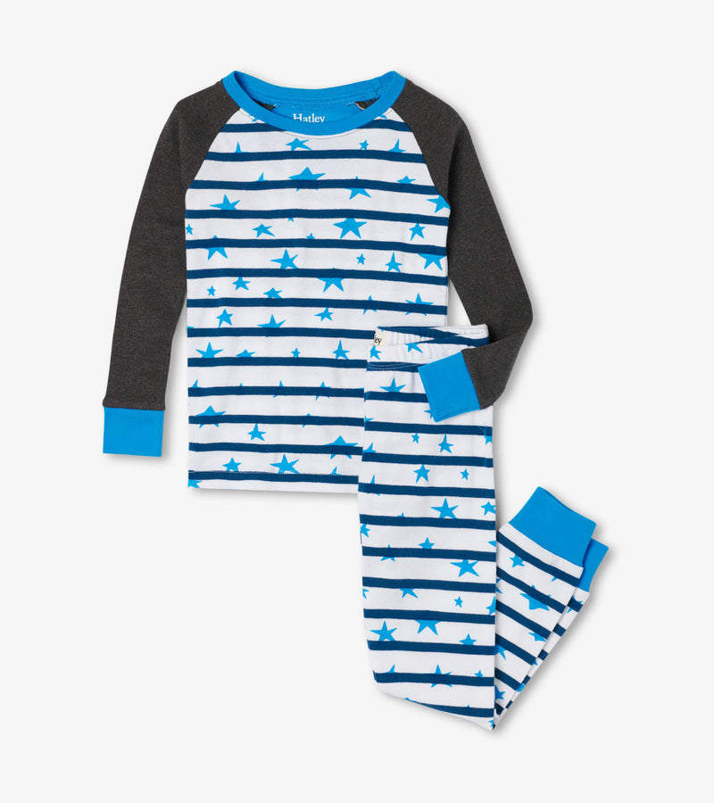 Hatley Cotton Pajama Set - Starry Night-Mountain Baby