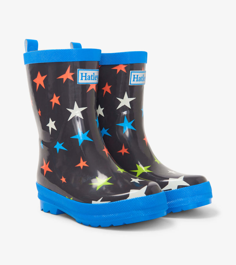 Hatley Rain Boots - Shiny Ombre Stars-Mountain Baby