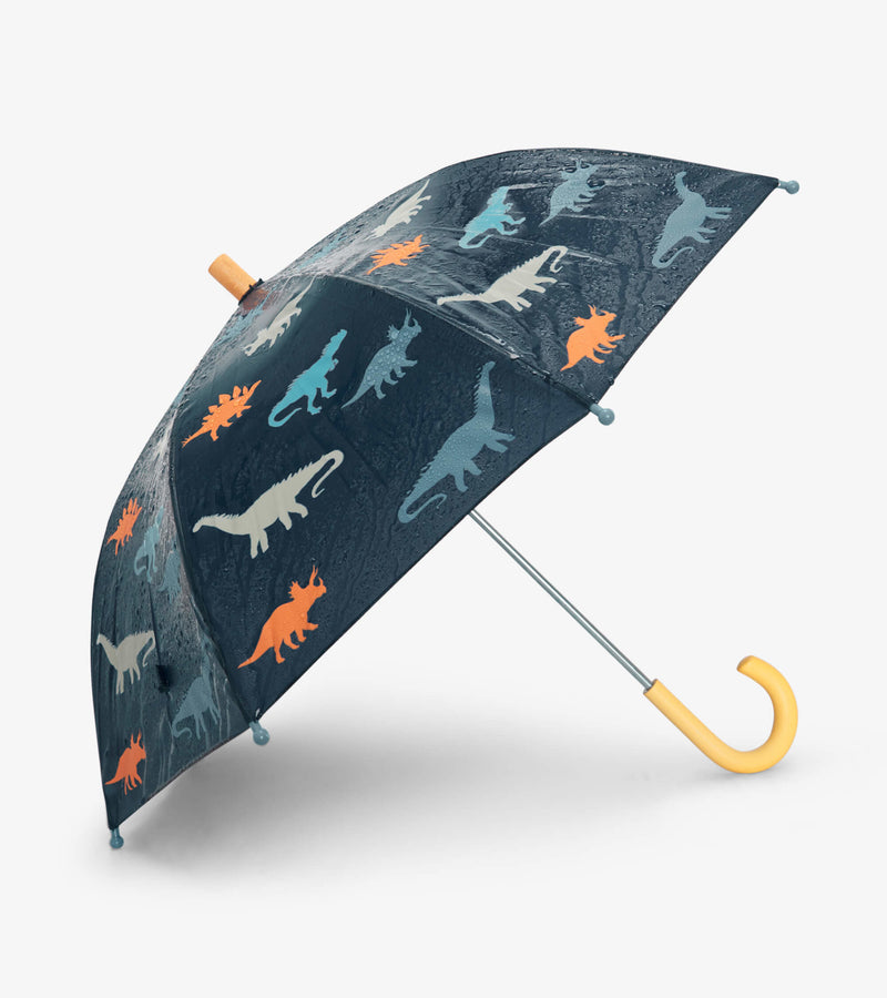 Hatley Umbrella - Colour Changing - Dino Silhouettes-Mountain Baby