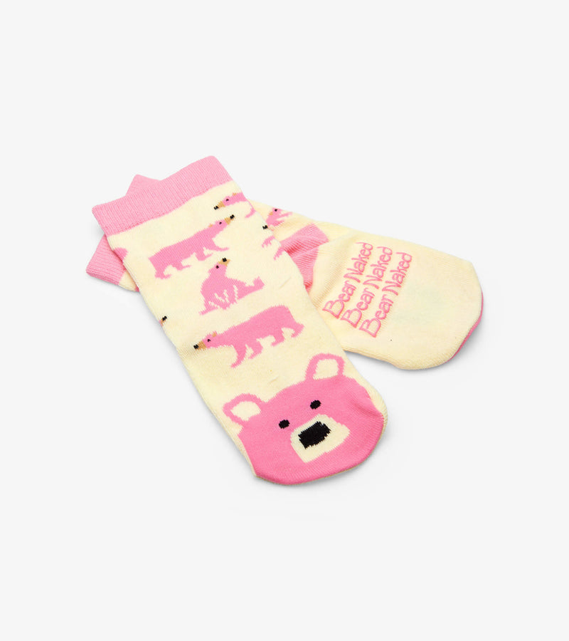 Little Blue House Kids Animal Sock - Pink Bears-Mountain Baby