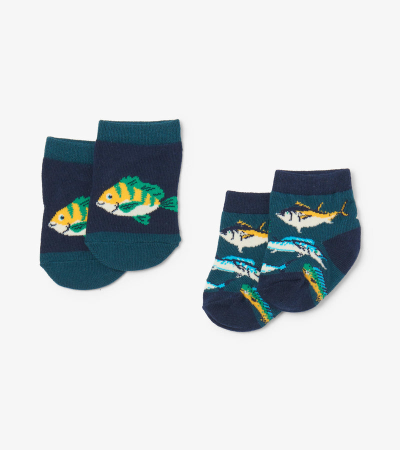 Little Blue House Baby Sock 2 Pack - Game Fish-Mountain Baby