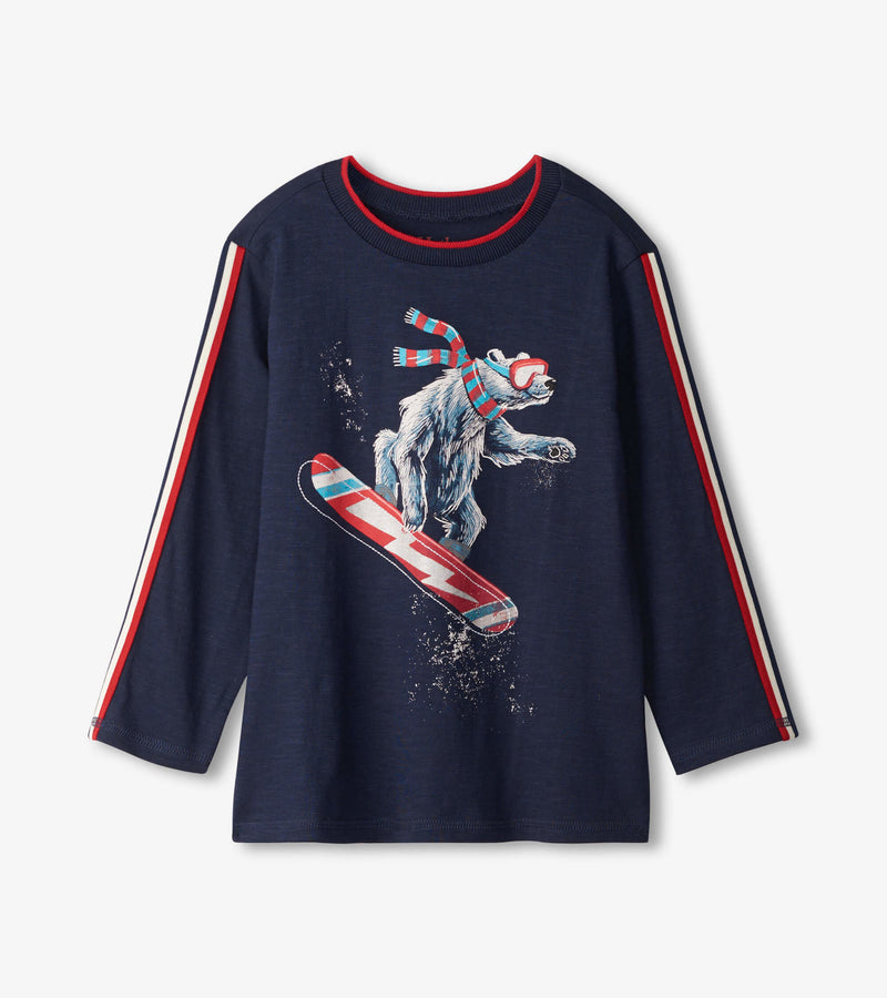 Hatley L/S T Shirt - Snowboarding Bear-Mountain Baby