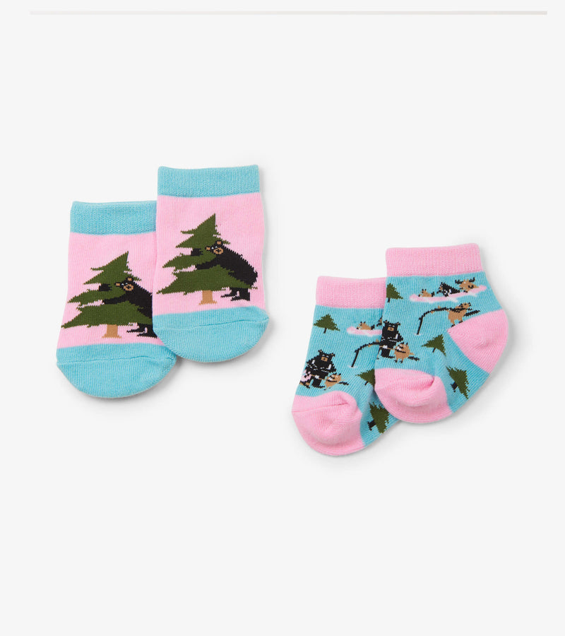 Little Blue House Baby Sock 2 Pack - Life In The Wilde Pink-Mountain Baby