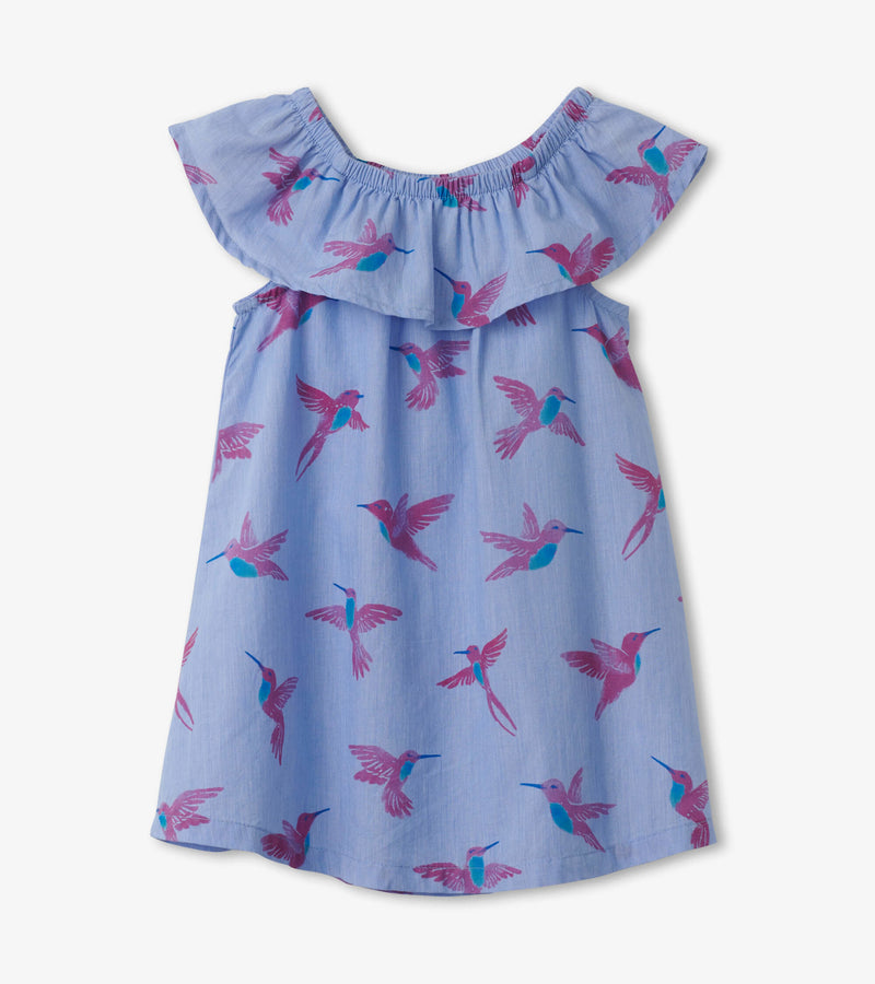 Hatley Baby Ruffle Dress - Happy Hummingbirds-Mountain Baby