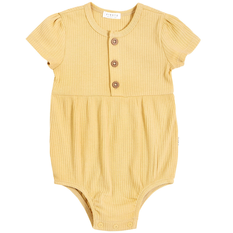 Petit Lem Bubble Romper - Yellow-Mountain Baby