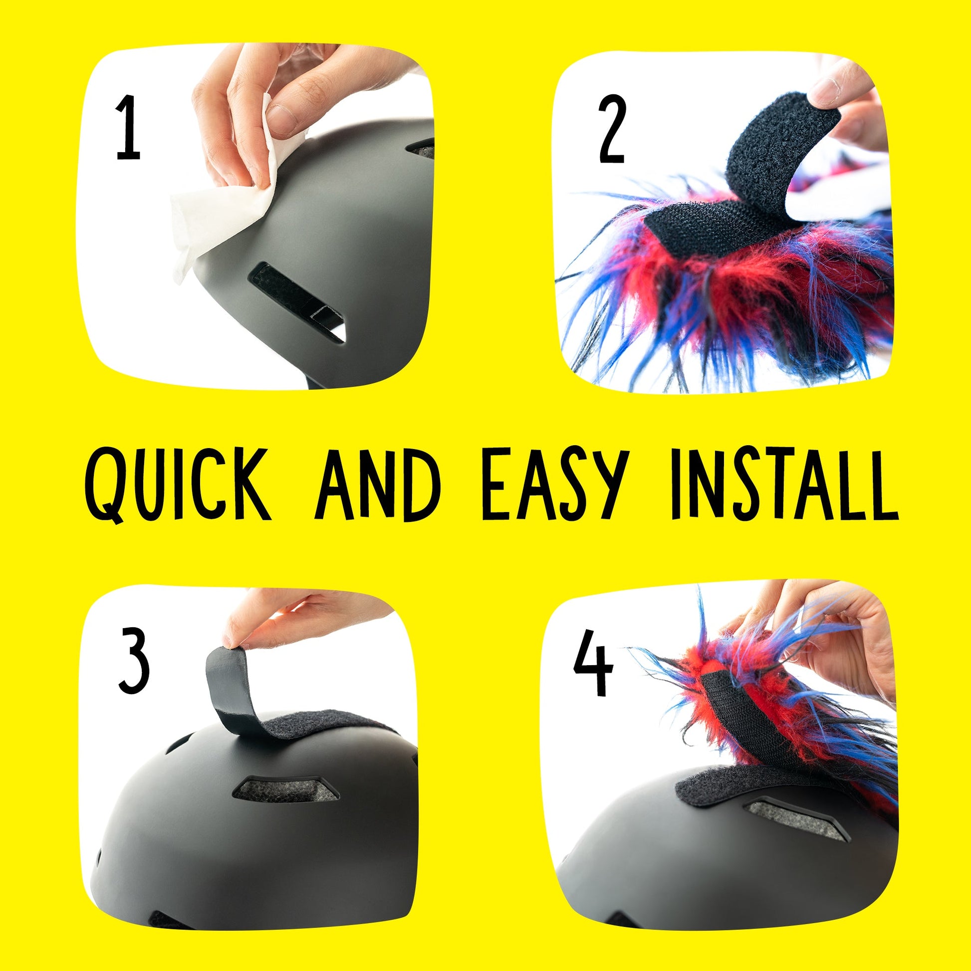 Parawild Helmet Accessories - Yacu The Iguana Mohawk - Venom-Mountain Baby