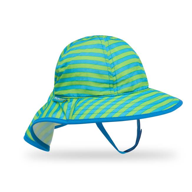 Sunday Afternoons Hats - Infant Sunsprout Sun Hat - Green Stripe-Mountain Baby