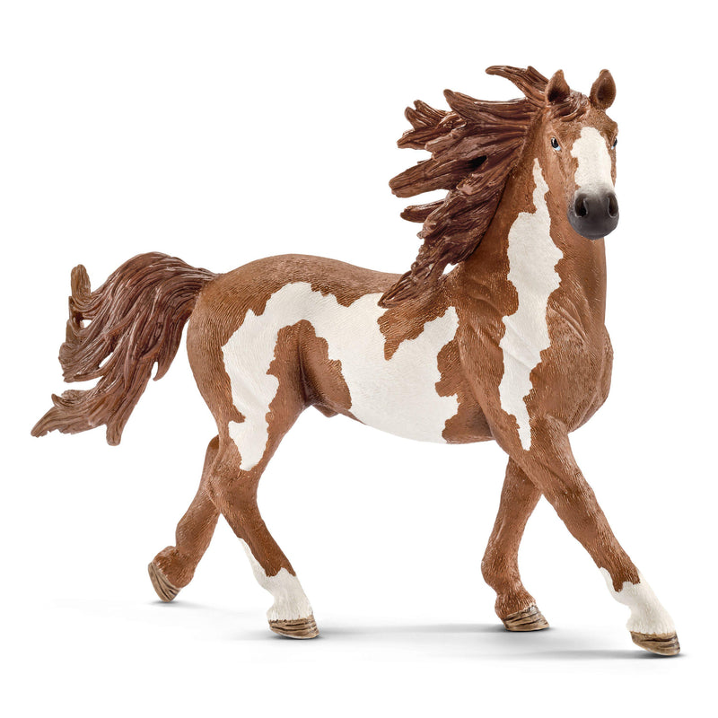 Schleich Animal Figurine - Horses - Pinto Stallion-Mountain Baby