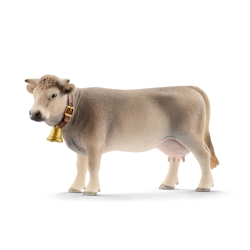 Schleich Animal Figurine - Braunvieh Cow-Mountain Baby