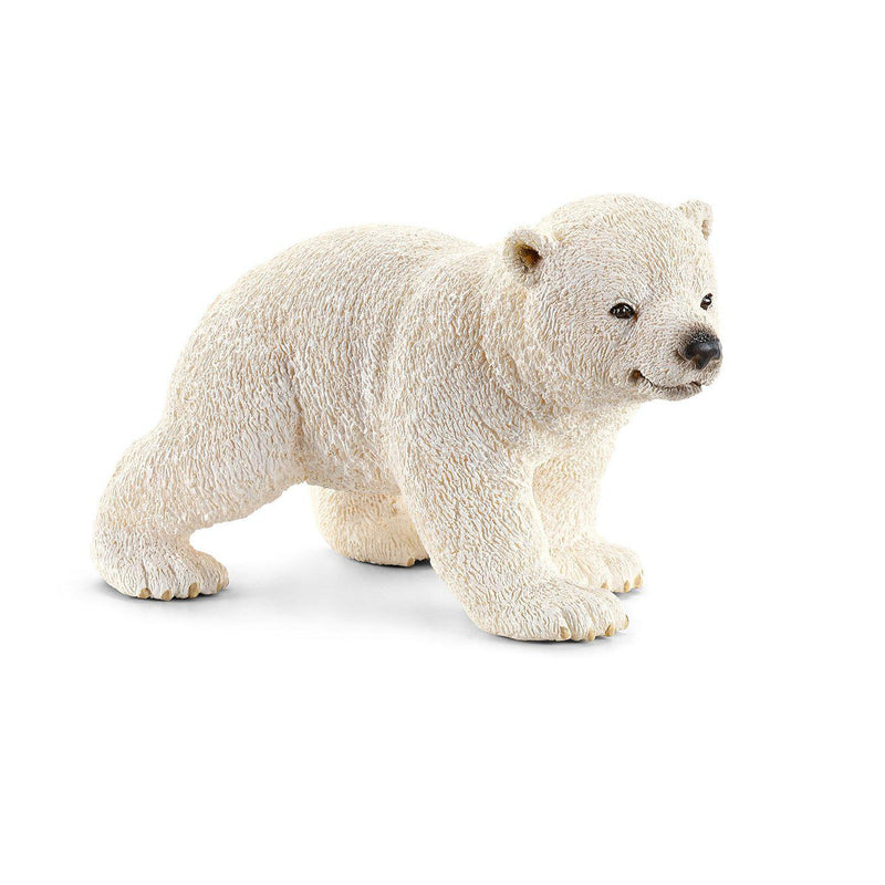 Schleich Animal Figurine - Polar Bear Cub Walking-Mountain Baby