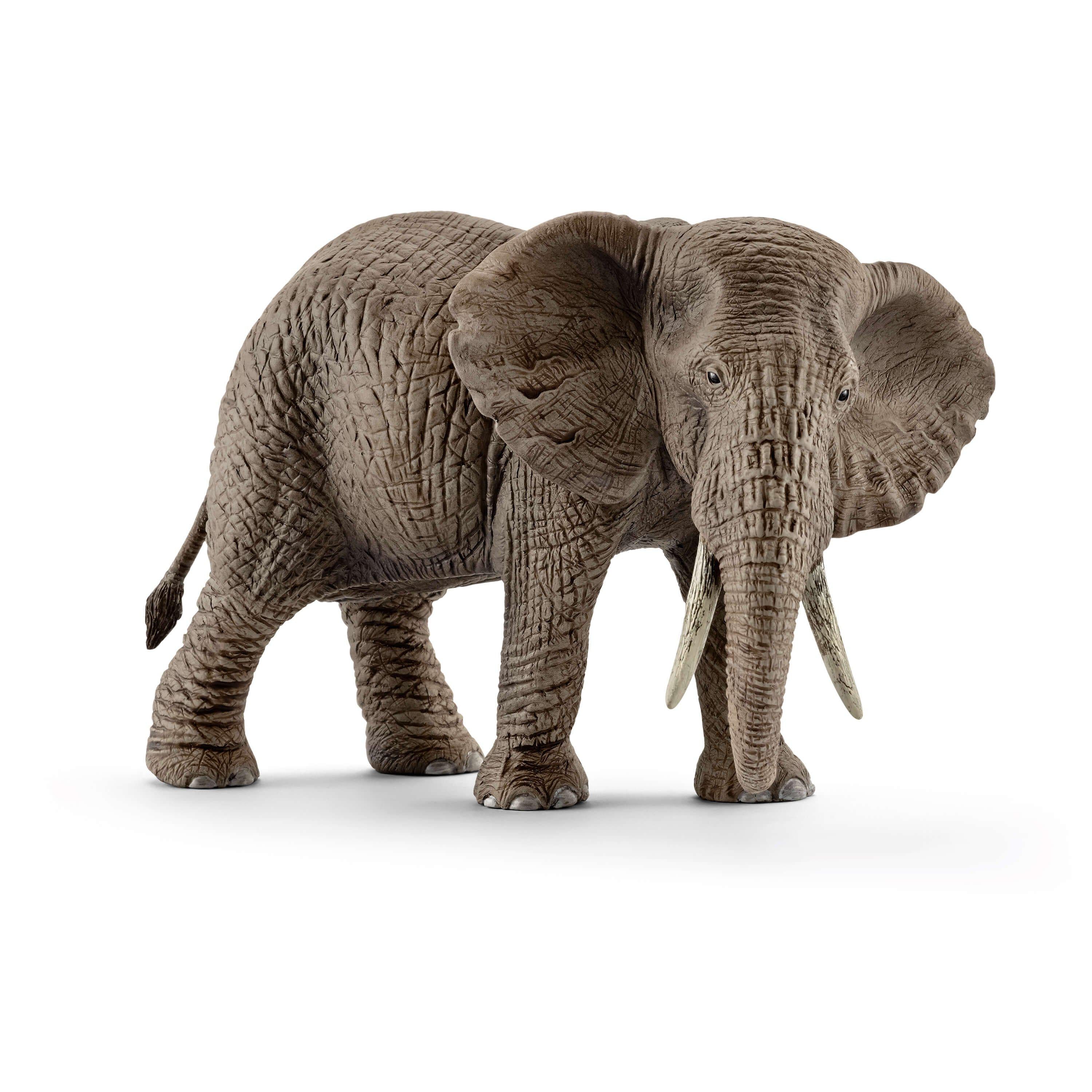 Schleich Animal Figurine - African Elephant Female-Mountain Baby