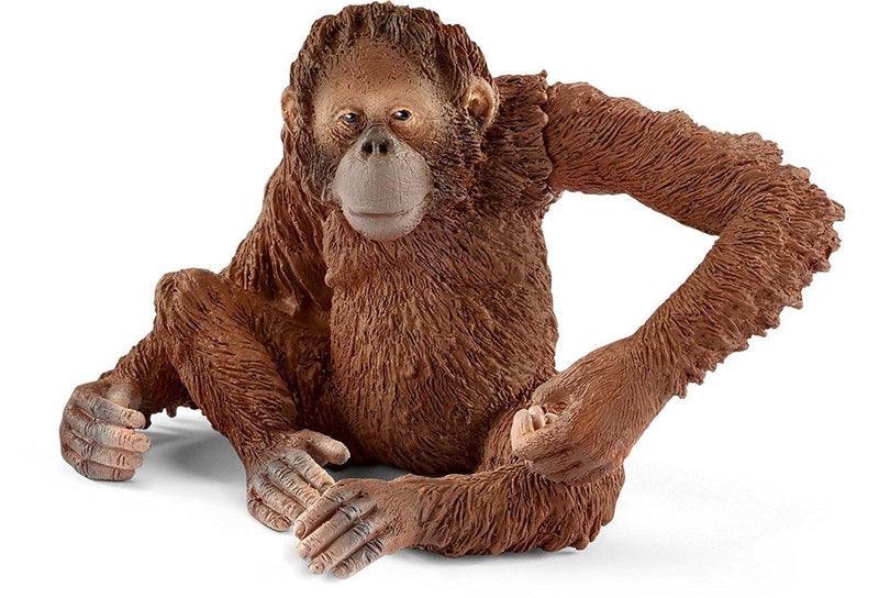 Schleich Animal Figurine - Orangutan Female-Mountain Baby