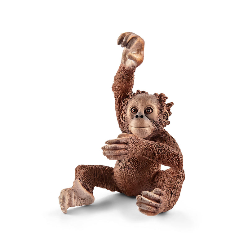Schleich Animal Figurine - Young Orangutan-Mountain Baby