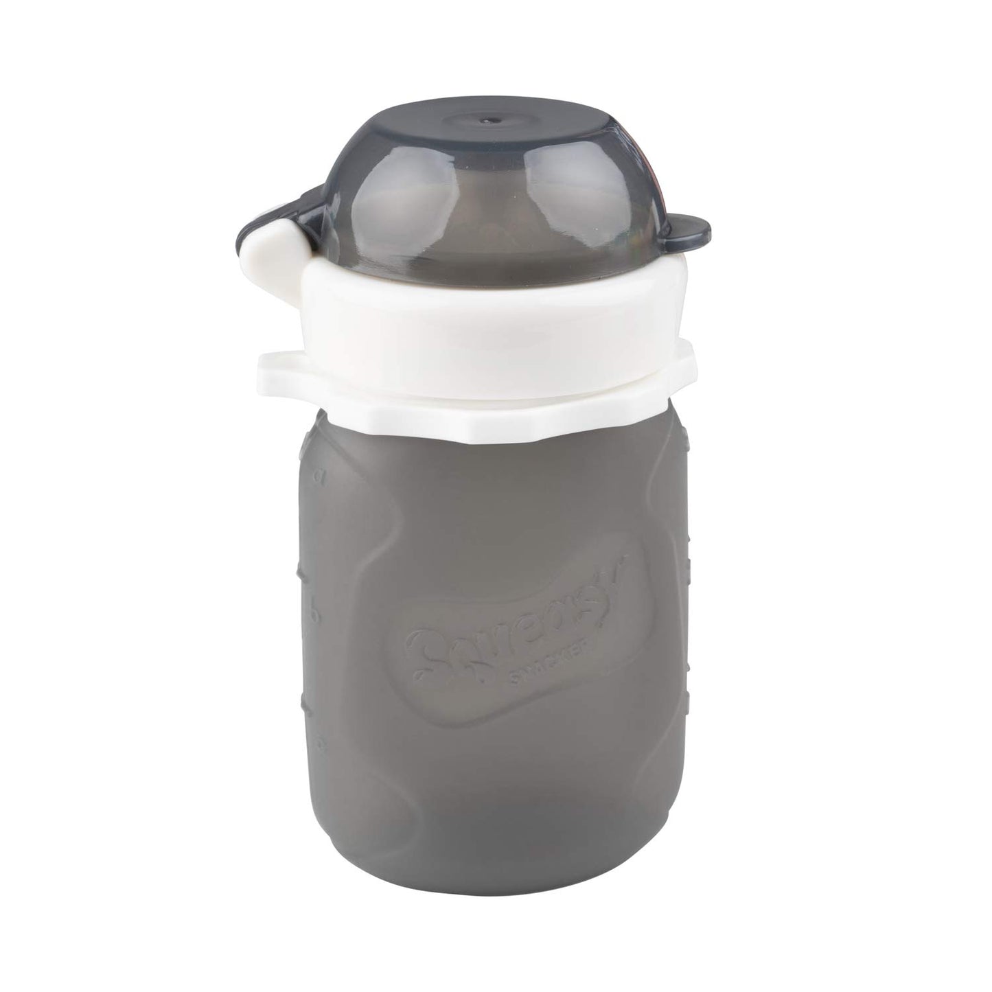 Squeasy Gear Food Pouch Snacker - 3.5oz - Grey-Mountain Baby