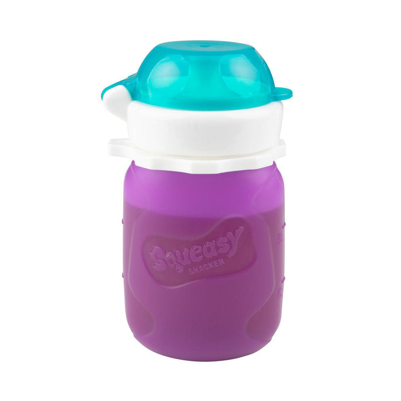 Squeasy Gear Food Pouch Snacker - 3.5oz - Purple-Mountain Baby