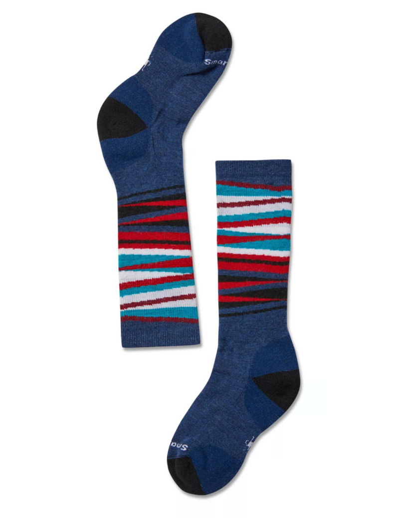 SmartWool Winter Socks - Stripe - Alpine Blue-Mountain Baby