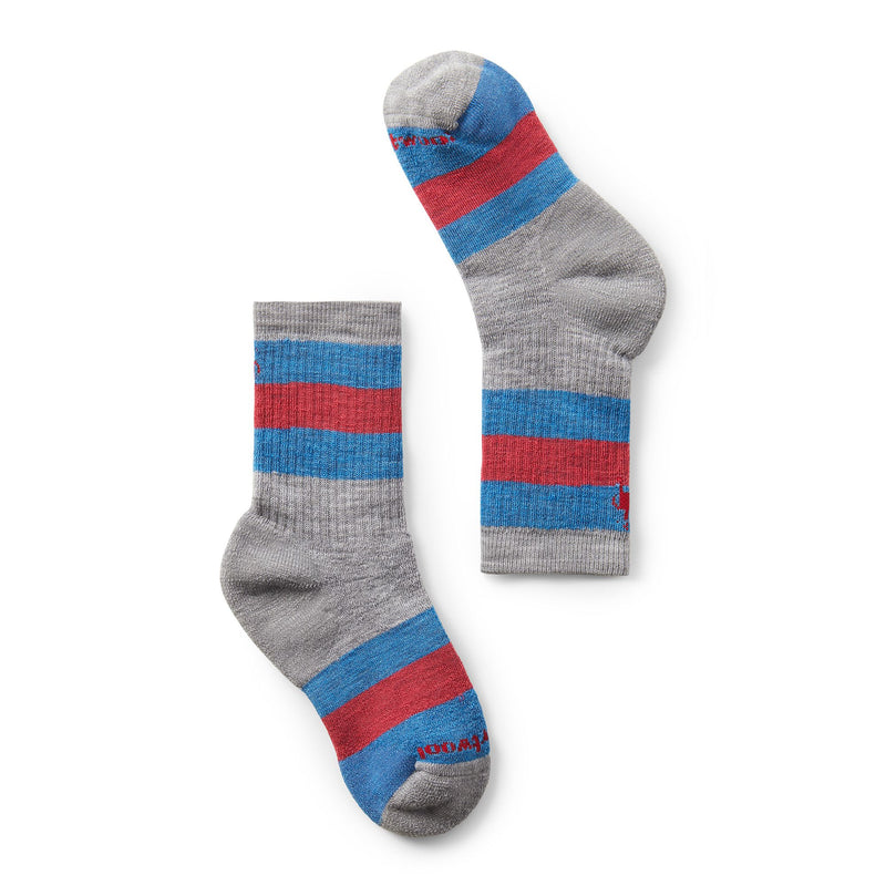 SmartWool Winter Socks - Crew Striped - Light Grey-Mountain Baby