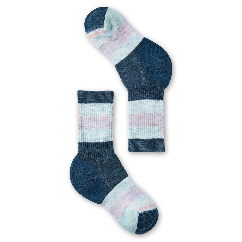 SmartWool Winter Socks - Crew Striped - Twilight Blue-Mountain Baby