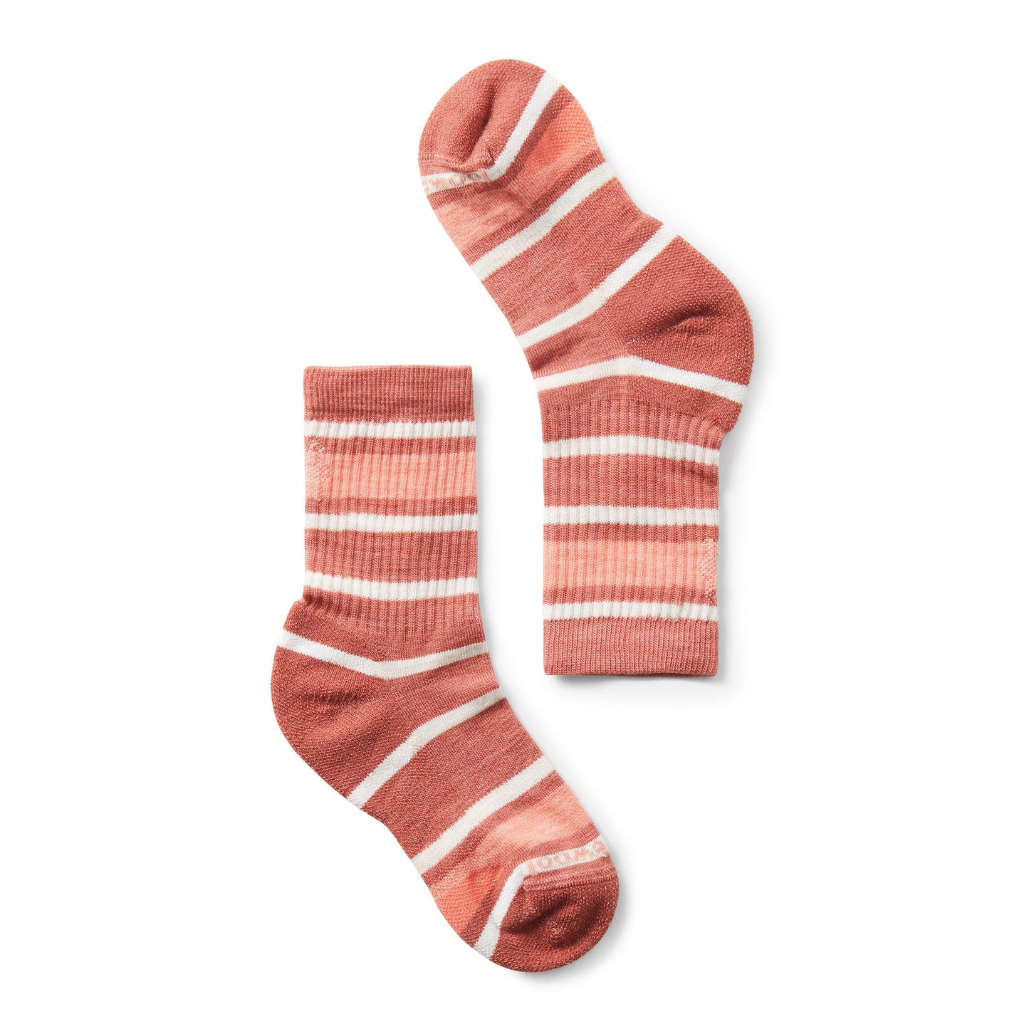 SmartWool Light Hiking Socks - Crew Striped - Dusty Cedar-Mountain Baby