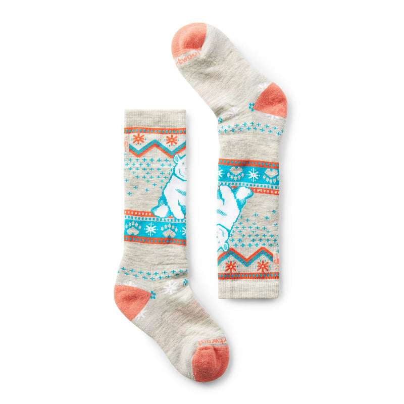 SmartWool Winter Socks - Bear Pattern - Ash-Mountain Baby