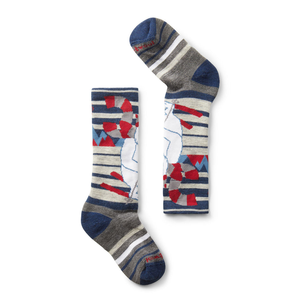 SmartWool Winter Socks - Yeti Pattern - Alpine Blue-Mountain Baby