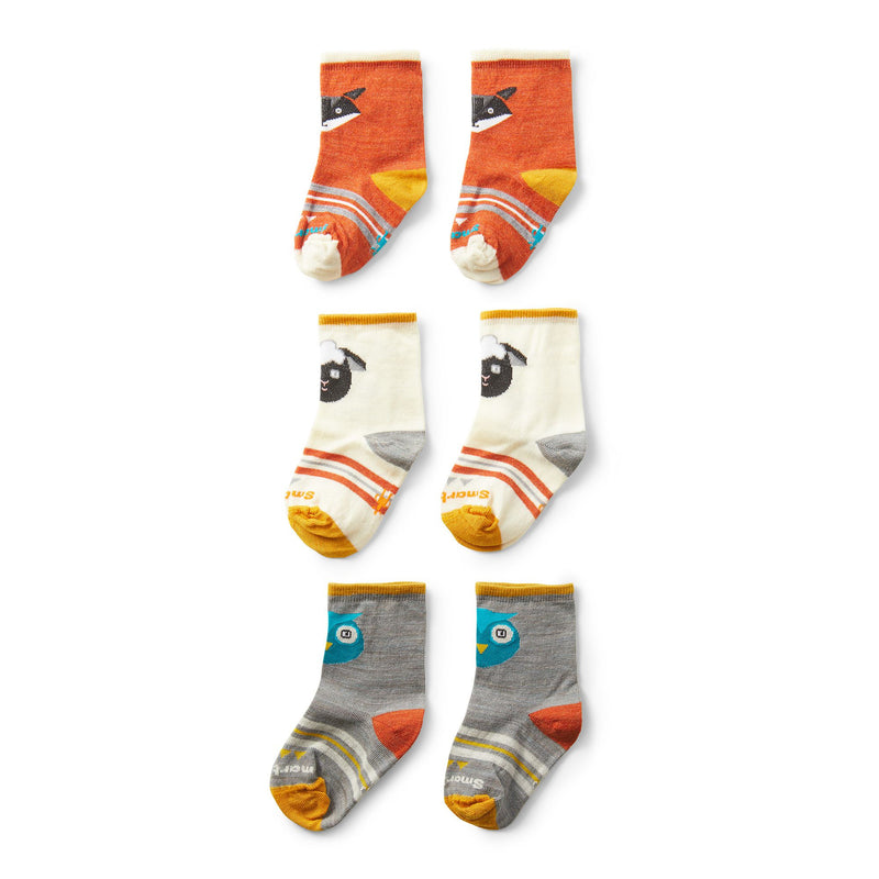 SmartWool Infant Socks - Toddler Trio - Lunar Grey-Mountain Baby
